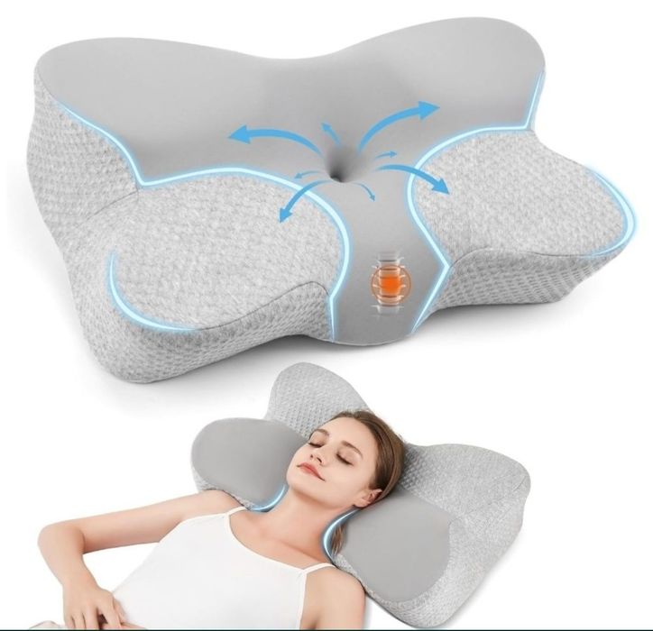 Poduszka ortopedyczna z pamięcią, do spania na boku, plecach, brzuchu