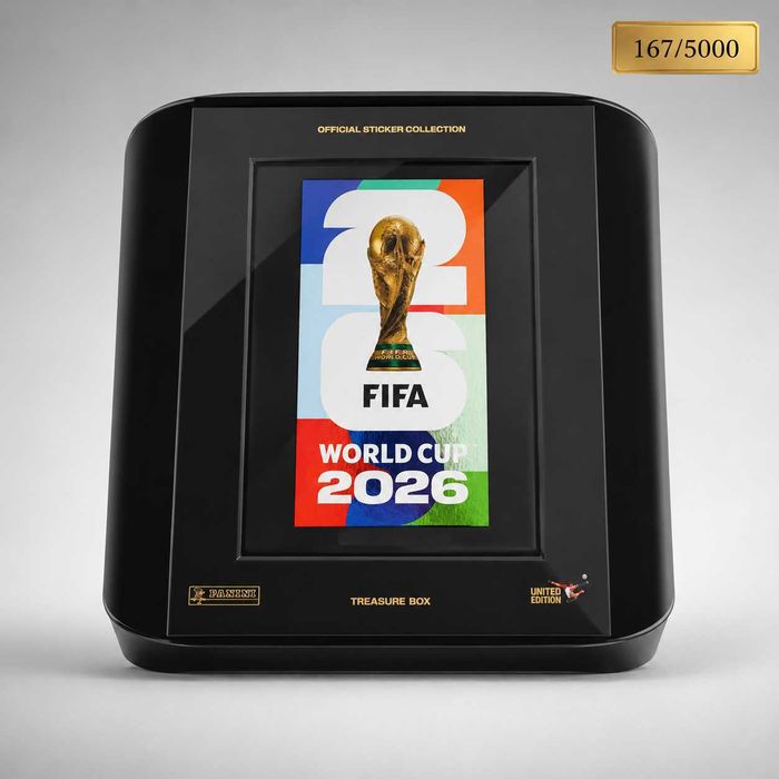 Panini FIFA World Cup 2026 Treasure Box United Edition 167/5000 — Esgotada