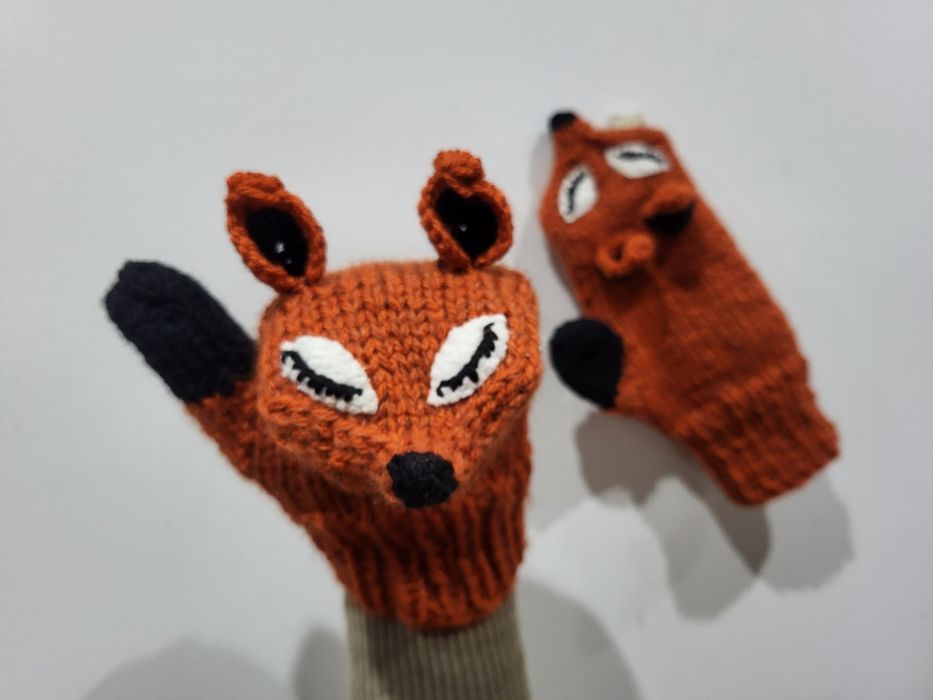 Rękawiczki z wełny merino handmade