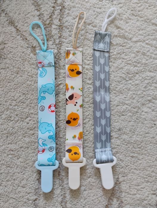 Zawieszki do smoczka 3 sztuki Nowe Wysyłka Niemowlak dla Chłopca