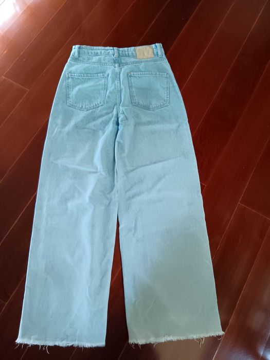 Calca de ganga perna larga