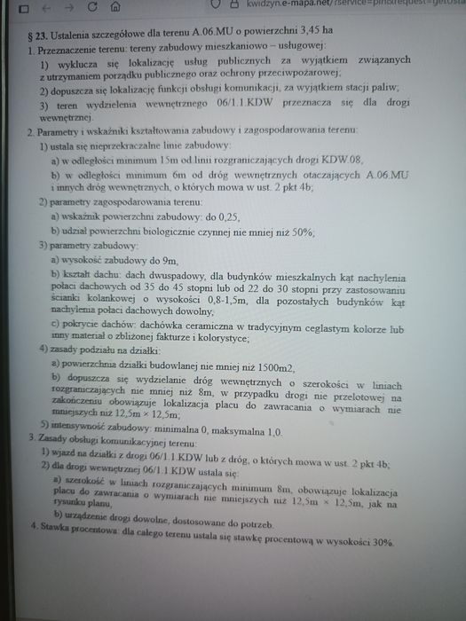 Działka budowlana, możliwość podziału