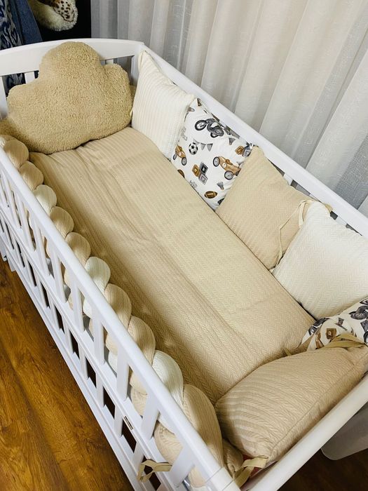 Бортики в ліжечко! Продам ідеальний дитячий комплект у ліжечко