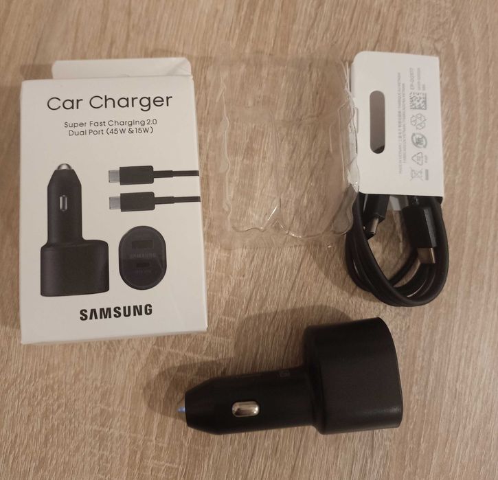 Super Szybka Ładowarka Samochodowa Samsung 45W