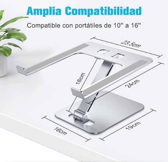 Suporte Portátil Mesa Dobrável, Suporte para Laptop com Altura Ajustável