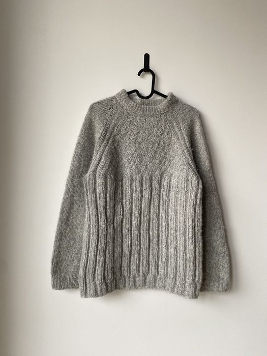 Sweter Wełniany Damski z Dzianiny - 100% Miękkiej Wełny- Rozmiar S/M