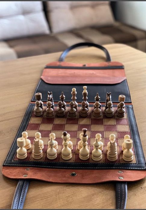 Шахи шкіряні дорожні