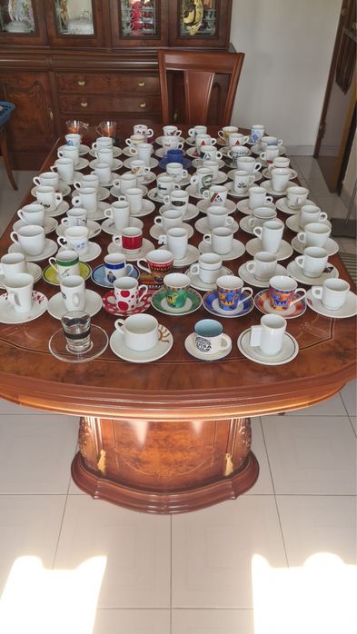 Chavenas de cafe de coleção