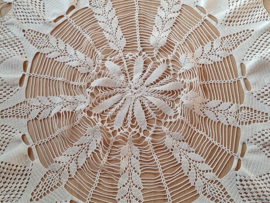 Toalha feita á mão renda