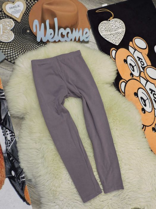 H&M - szare legginsy basic r 134