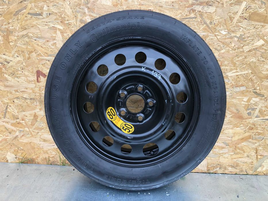 K197. Koło Dojazdowe Zapasowe 145/80 R16 5x108 63,4MM Jaguar S Type Ford Kuga SMAX Volvo XC60 - Gwarancja Wysyłka