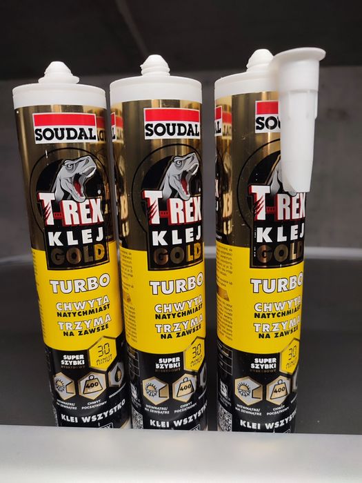 Klej Soudal T-rex Gold 3 szt