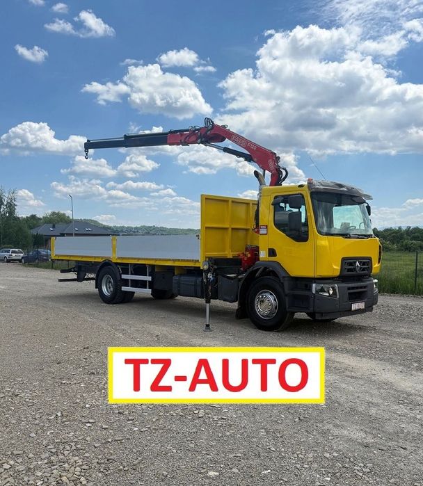 Renault C 320 SKRZYNIA 7.40m HDS FASSI F120B.1.22 + PILOT / 4x2 / STAN BDB