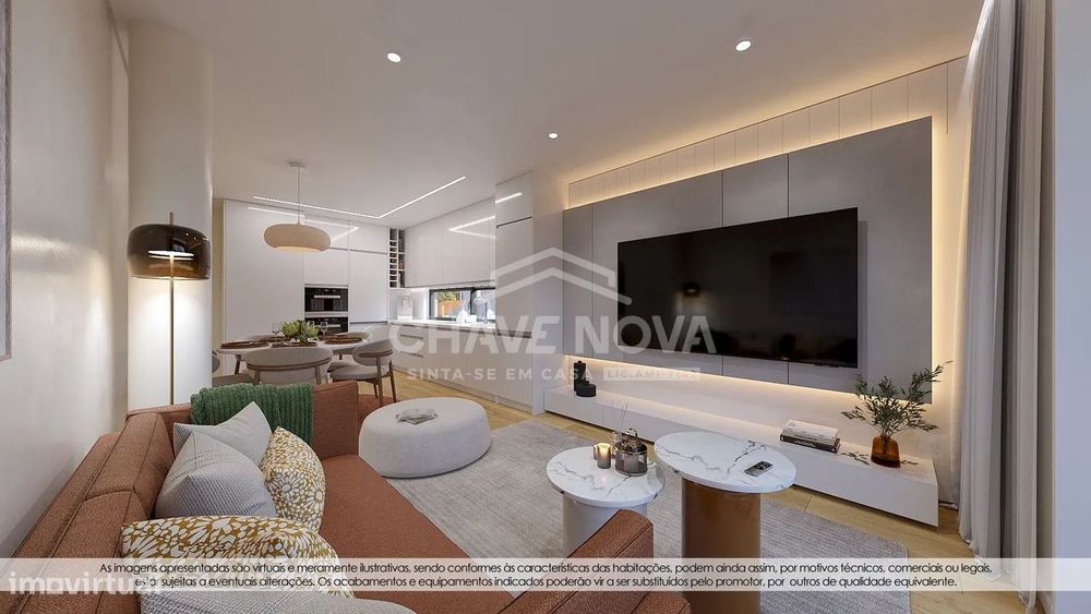Apartamento T1 em construção nos Carvalhos