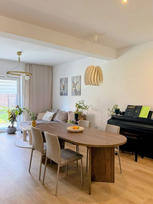 Wynajmę NOWE mieszkanie 70 m2 z ogrodkiem, 2pok+salon+lazienka