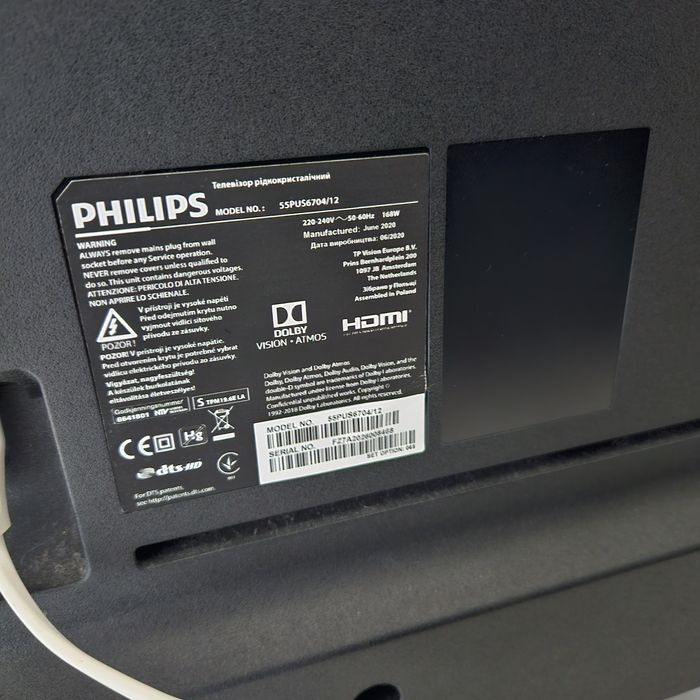Duży Telewizor Philips 55 cali Led