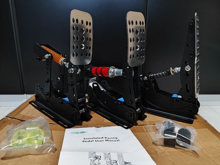 Nowe Pedały Simracing SimRuito (3 szt. + Baseplate) PC USB Load Cell