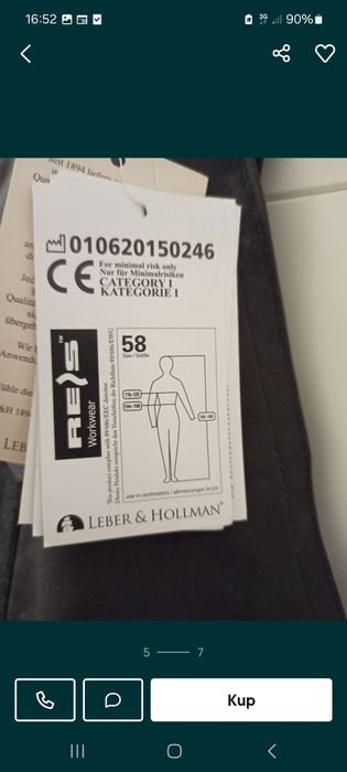 Spodnie robocze Leber&Hollman