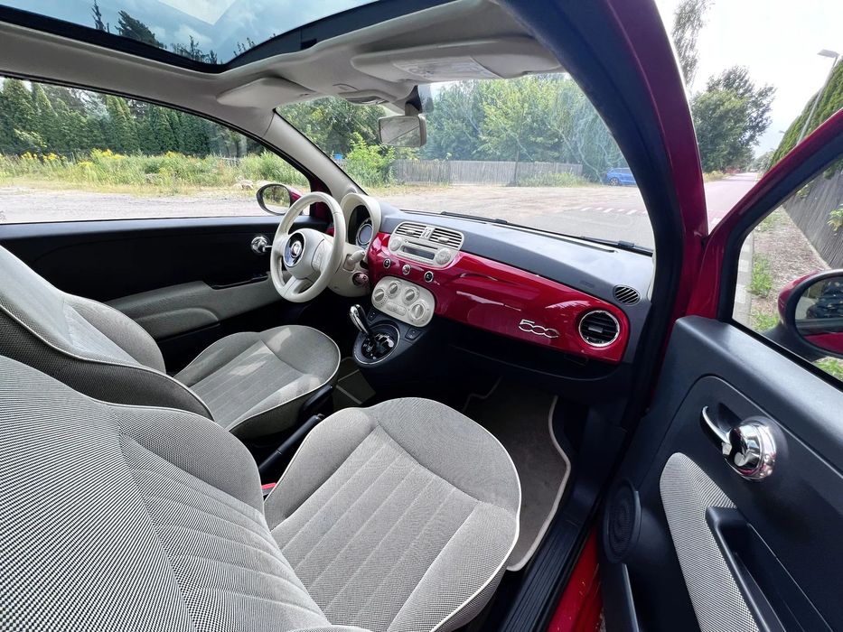 Fiat 500 Lounge Automat klima alu Panorama kierownica wielof Bluetooth