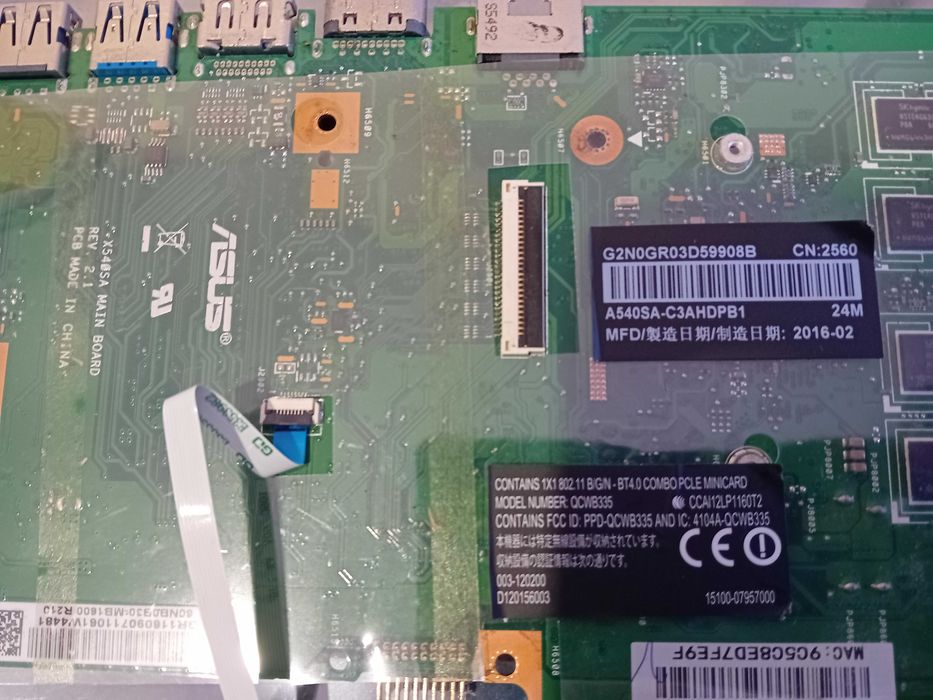 Placa Mae   ASUS - A540S