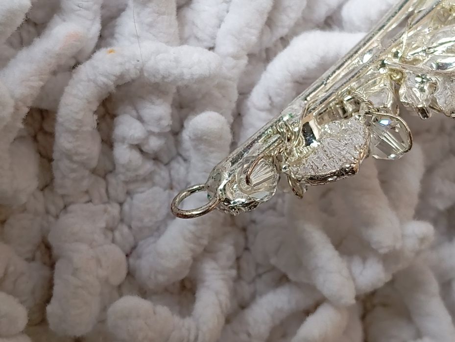 Diadem ślubny srebrny