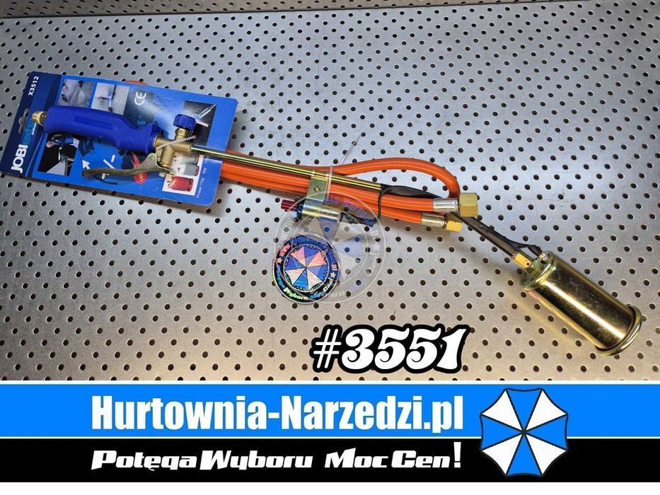 Palnik do papy dachowej z iskrownikiem dysza 50mm palnik gazowy 70cm