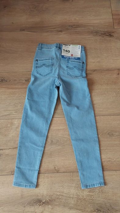 2× jeansy spodnie jeansowe dziewczęce nowe