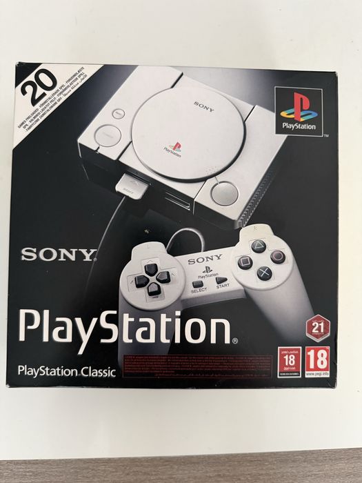 PlayStation Classic + 20 wbudowanych gier + pudełko | Stan jak nowy