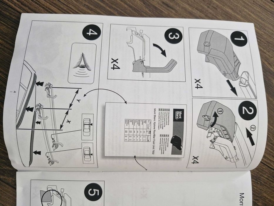 Bagażnik dachowy Mont Blanc Xplore 7502 + 6606 Outlander 3 Scenic