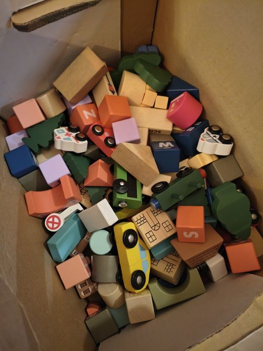 Kolejka drewniana duży zestaw