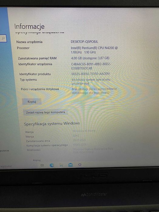 sprzedam laptop Asus R541N