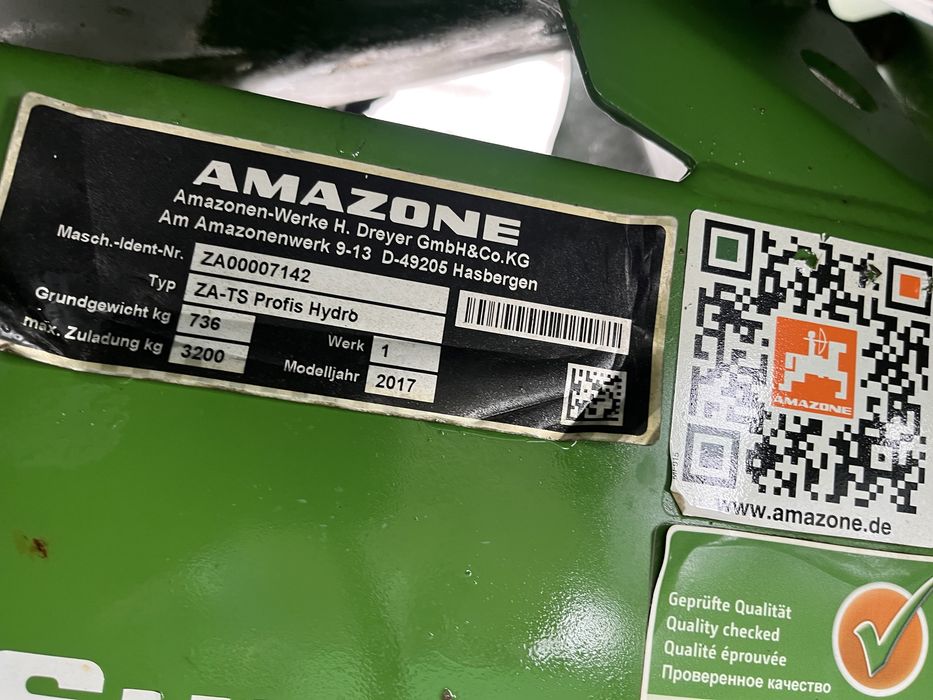 Rozsiewacz  Amazone ZA-TS 3200 Profis Hydro