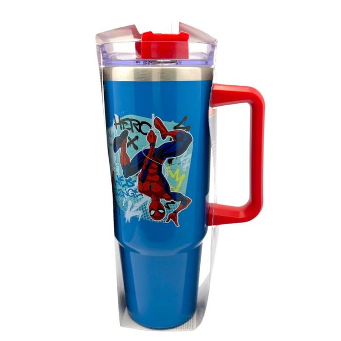 Kubek Termiczny Spider-Man 900 ml Stal Nierdzewna Ze Słomką