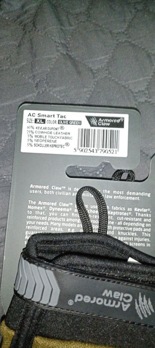 Rękawice taktyczne Armored Claw XL