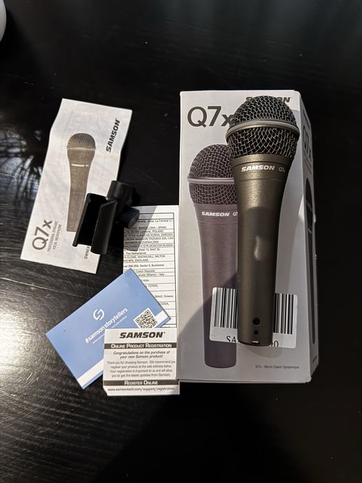 Microfone Dinâmico Profissional Samson Q7x (Novo)
