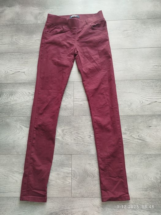 Zentex jegginsy damskie rozmiar S bordo