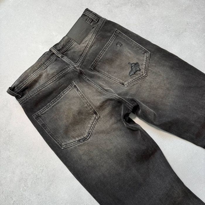 Джинсы слим ERD серые рваные клеш enfants riches deprimes flared jeans