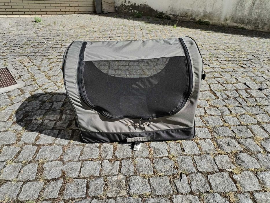 Transportadora Solognac dobrável para cão - M