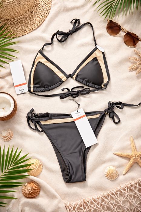 Czarne stylowe bikini | Nowe rozm. XS