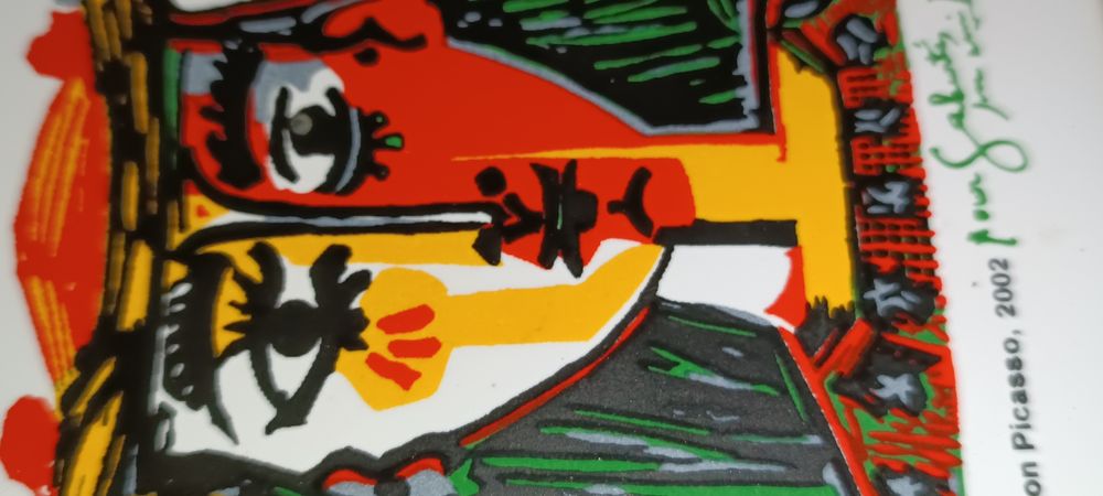 Raro e antigo azulejo Paulo Picasso de 2002 SUCCESSION Ceramic Art