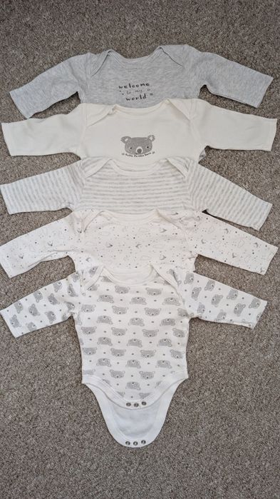Zestaw body z długim rękawem dla niemowląt