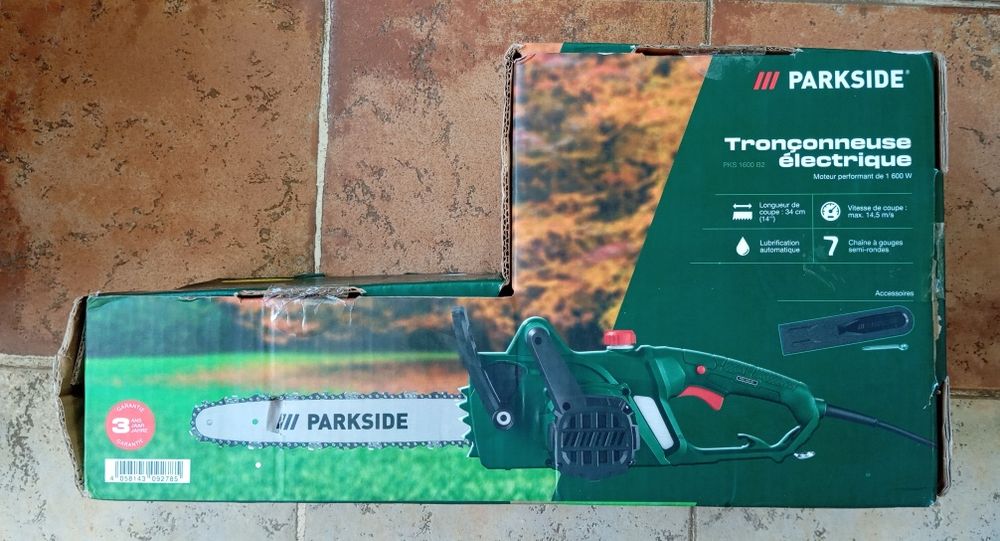 Motosserra elétrica Parkside 1600W nova