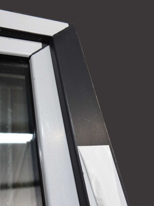 1x Antracyt Gealan 9000 98x229 Niski próg okno balkonowe