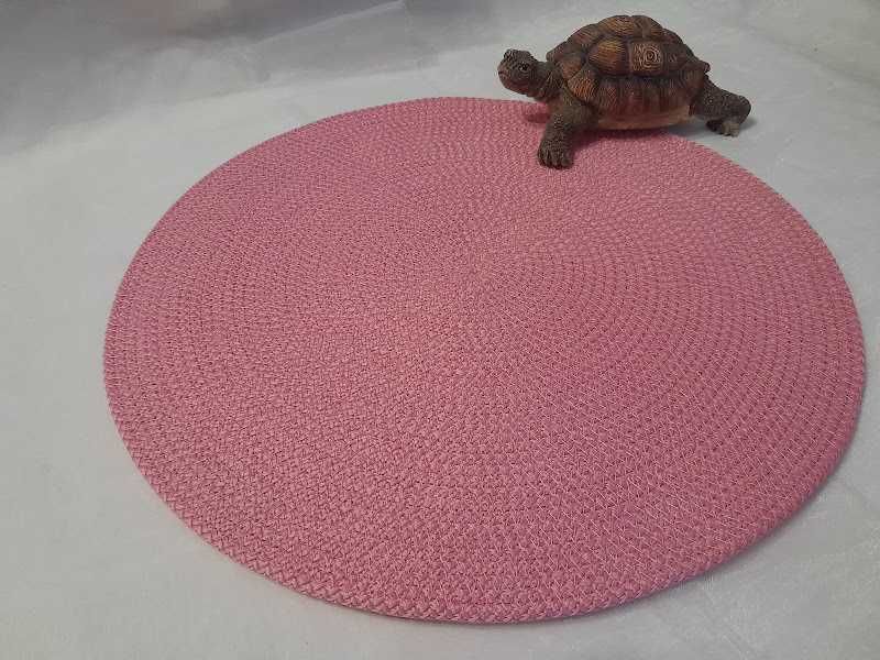 Підтарільники рожеві круглі Декор, турбота для столу Handmade Placemat