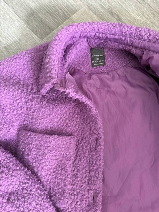 Лавандова тепла куртка сорочка