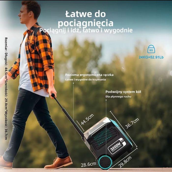 Stacja prądowa przenośna 3200W powerbank. NOWA. Akumulator