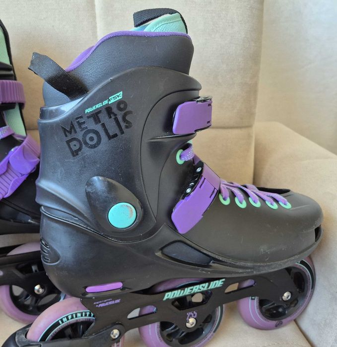 Powerslide Metropolis 110 FSK Supercruiser, EU 44–45, 3x110 Infinity 85A, Wicked ABEC 7, MyFit Fat Boy liner, termoformowane