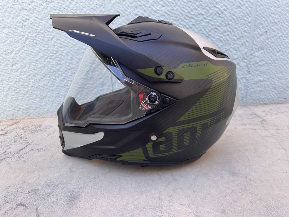 Capacete AGV AX-8 Dual Carbon - Tamanho L - 59/60 cm