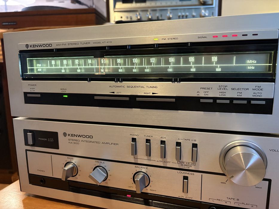 Conjunto Amplificador e sintonizador Kenwood KA-300 / KT-413