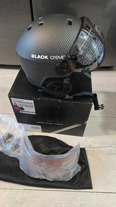Black Crevice Kask narciarski Arlberg z 2 wizjerami carbon  M 54-57 cm